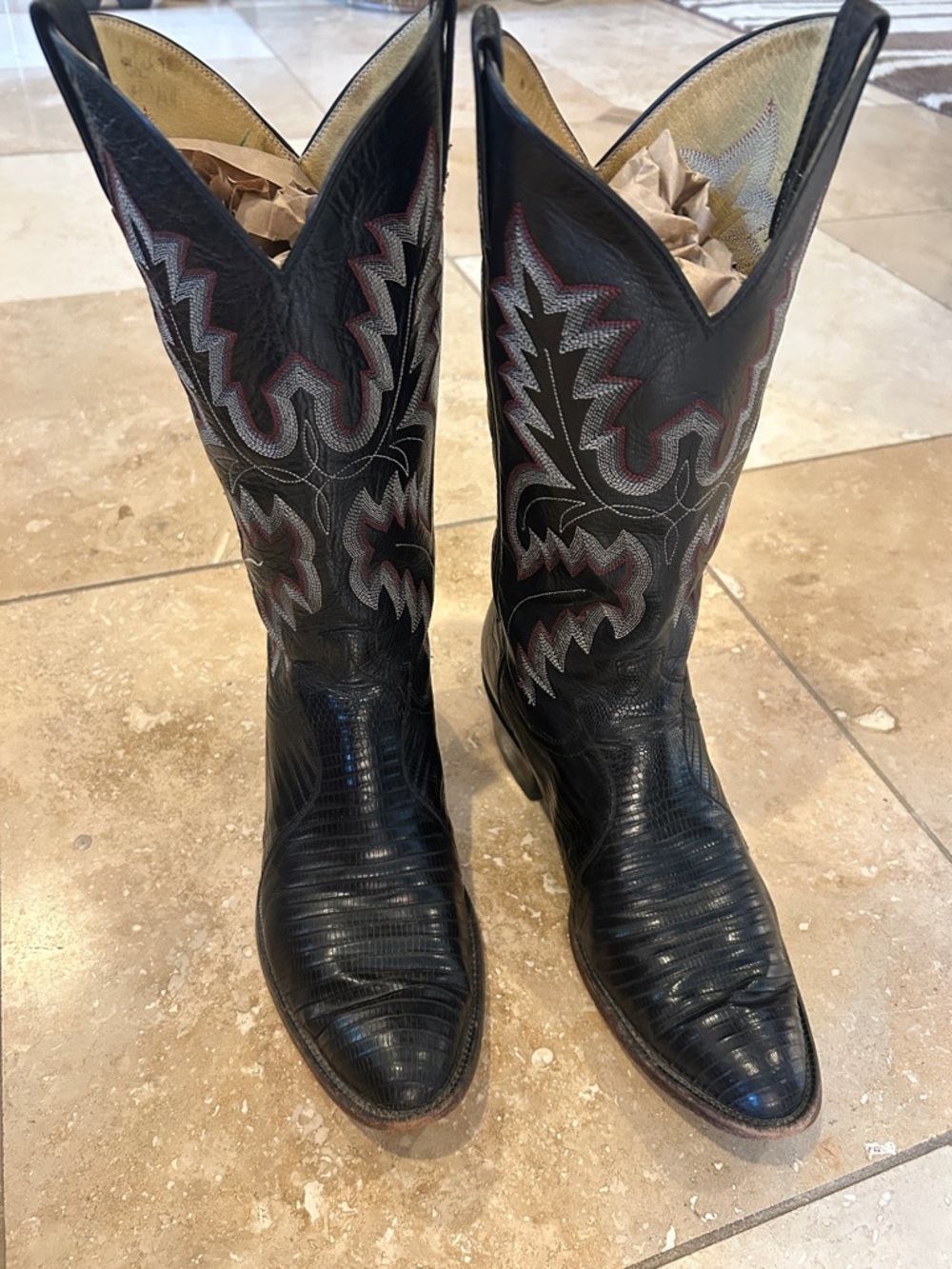 Vintage Panhandle Slim Black Western Boots in 8.5 D